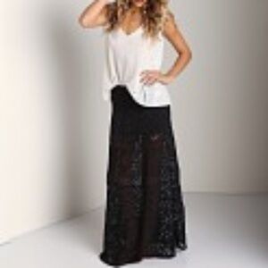 Jen's Pirate Booty Egyptian Musk Maxi Skirt Black P/S